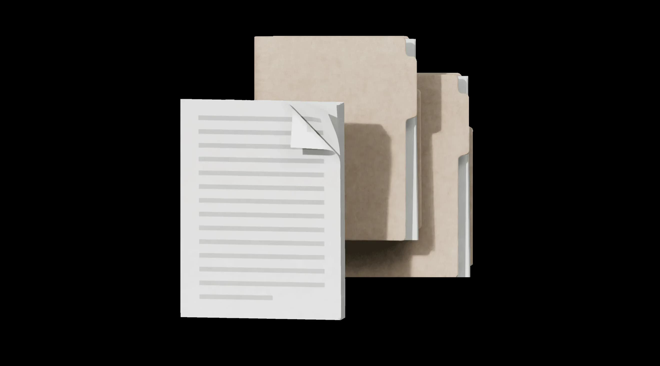 Документи, зібрані у папки